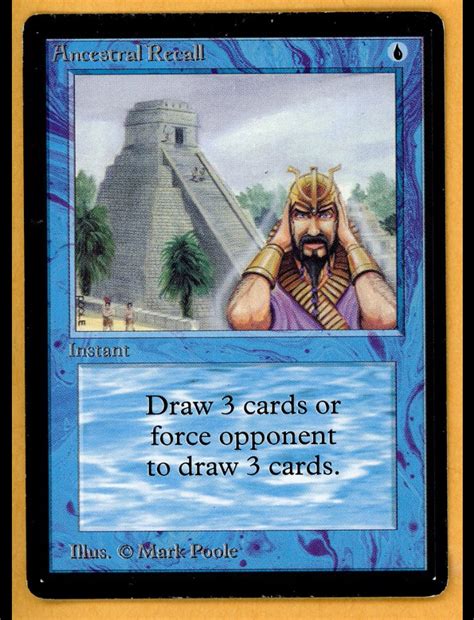 beta ancestral recall|Ancestral Recall .